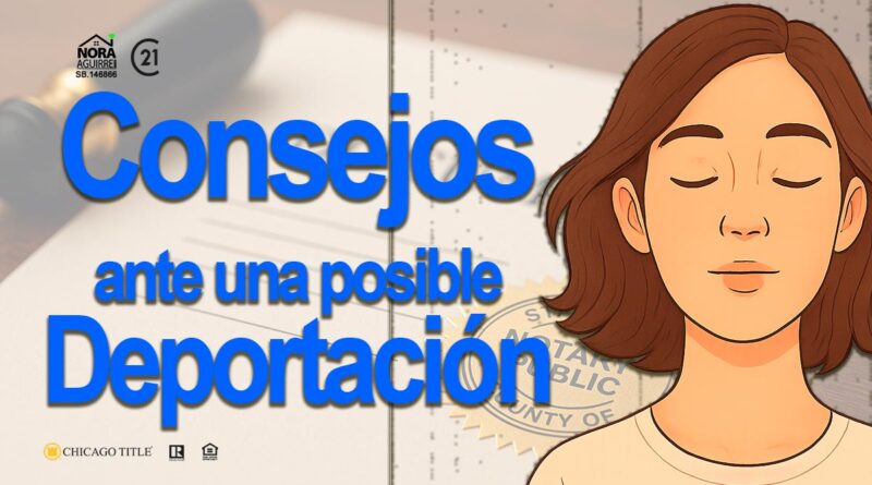 consejos ante una deportacion