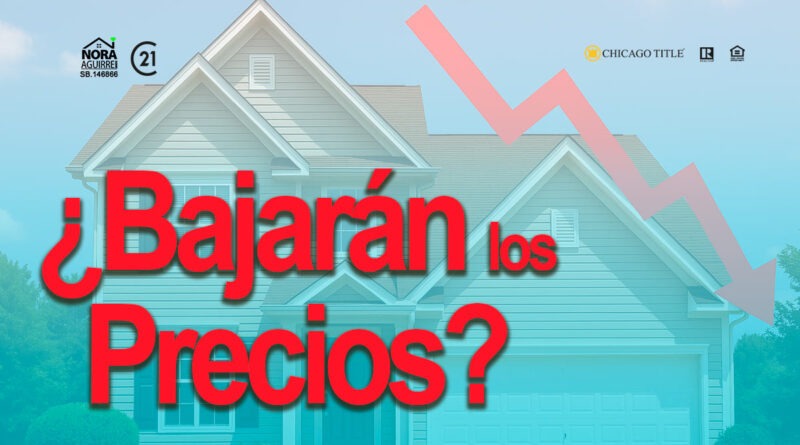 bajaran los precios de las casas