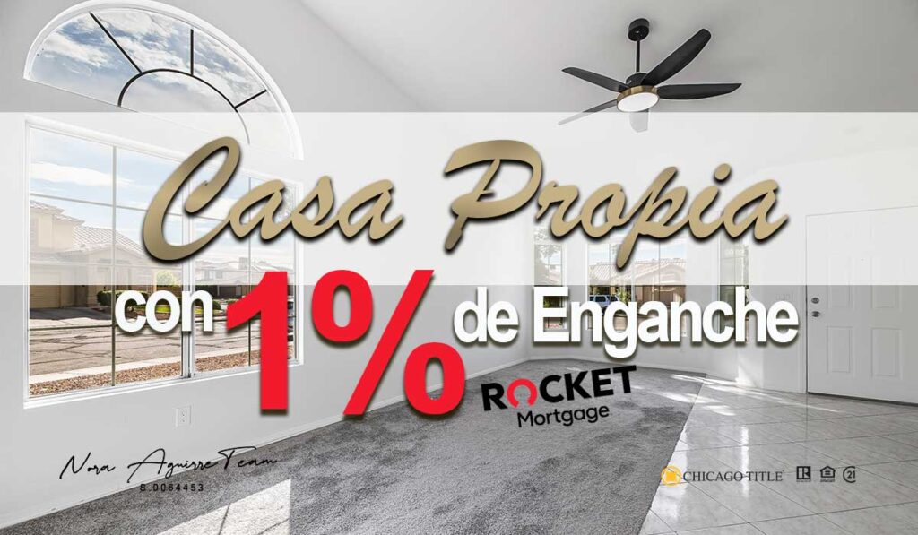 Casa con bajo enganche,1% con el programa ONE+ 2 comprar-casa-con-credito-oneplus-rocket-mortgage
