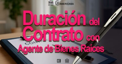 duracion del contrato con agente de bienes raices