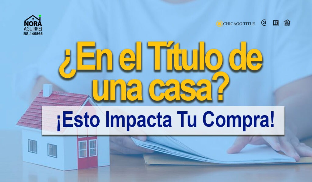 si estas en el titulo de una propiedad esto puede impactar tu otra compra