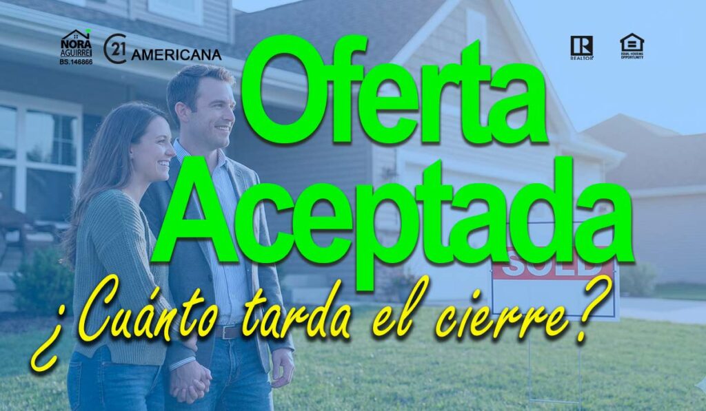 oferta aceptada cierre para mi casa